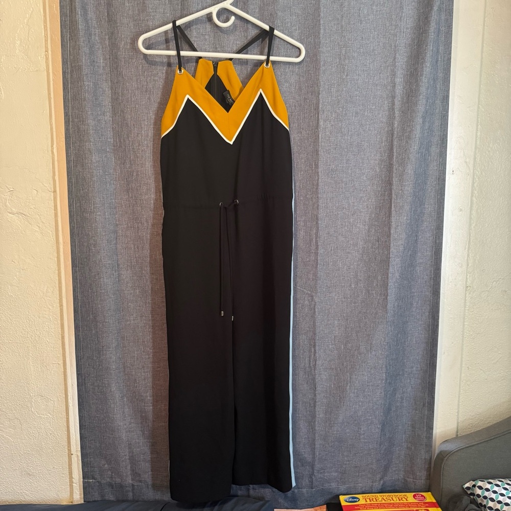 Ted Baker Darvva V-Neckline Cotton Sleeveless Women’s Jumpsuit Black Size 0 NWOT - Picture 2 of 4